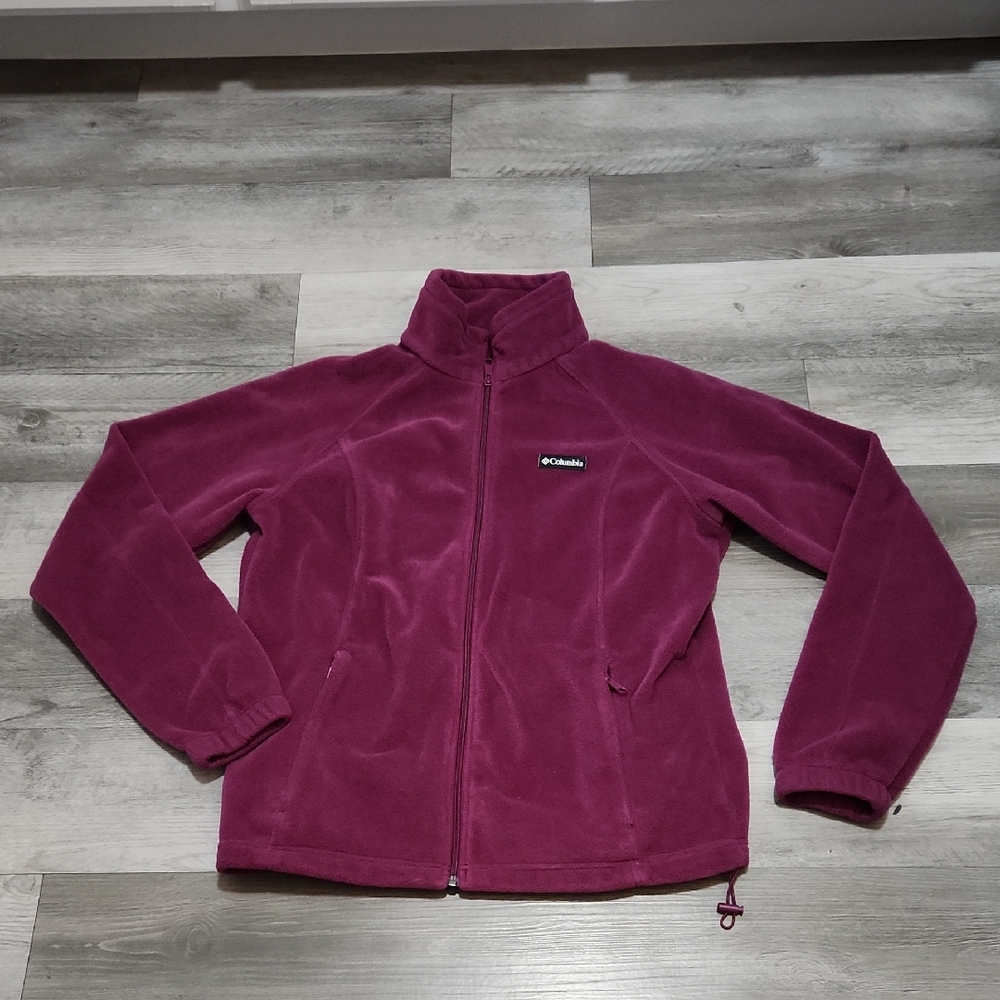 Columbia Women's XL Plum Purple Benton Springs Full Zip Fleece Jacket
